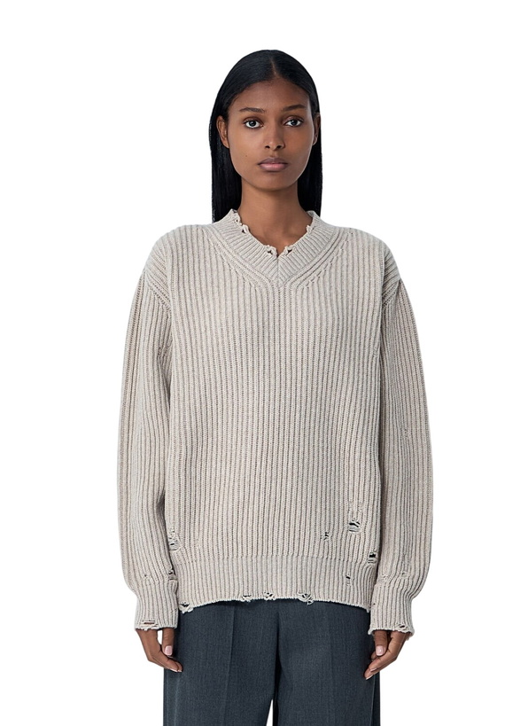 Photo: MM6 Maison Margiela Distressed Sweater