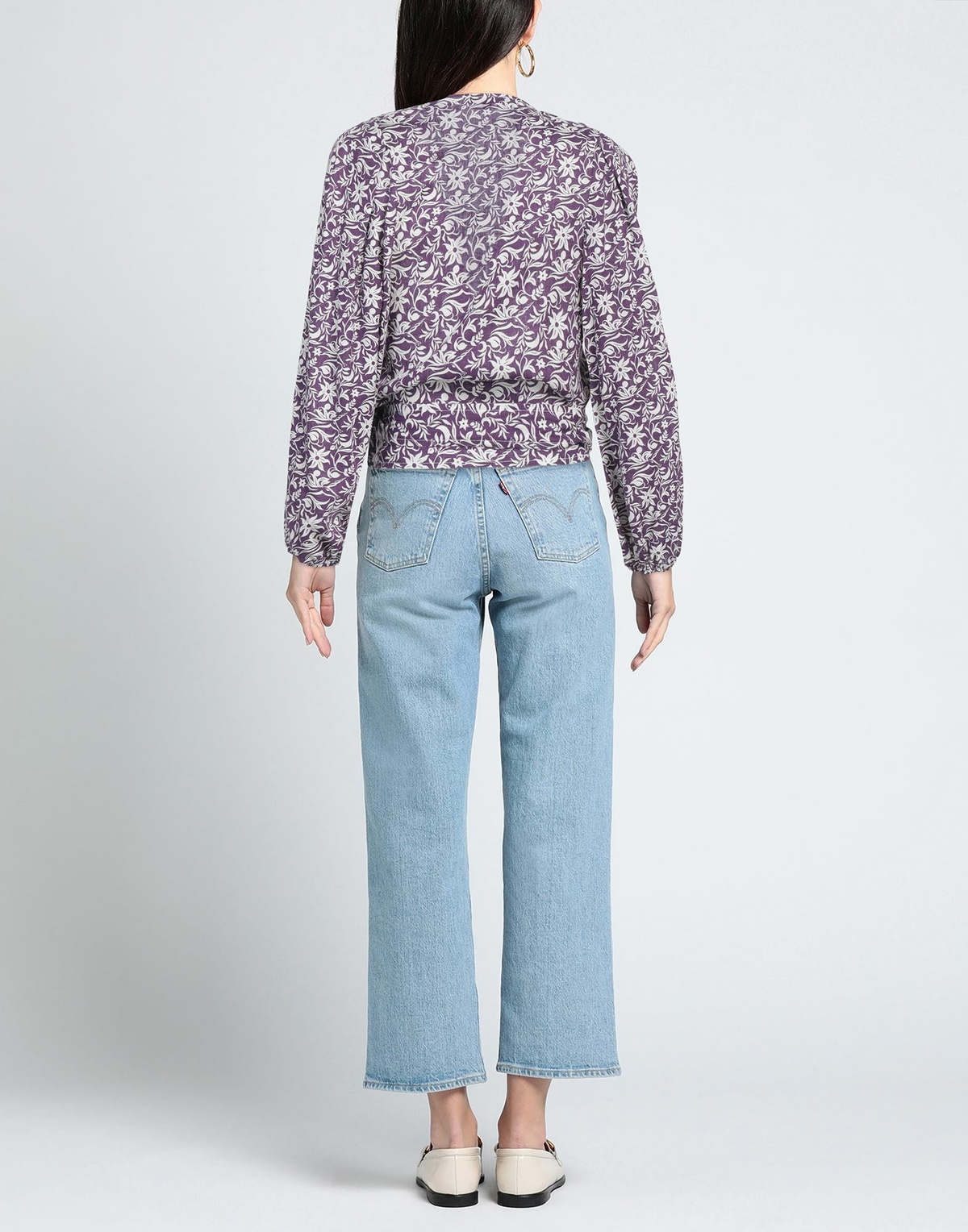 Maje Womens Top Dark in Purple