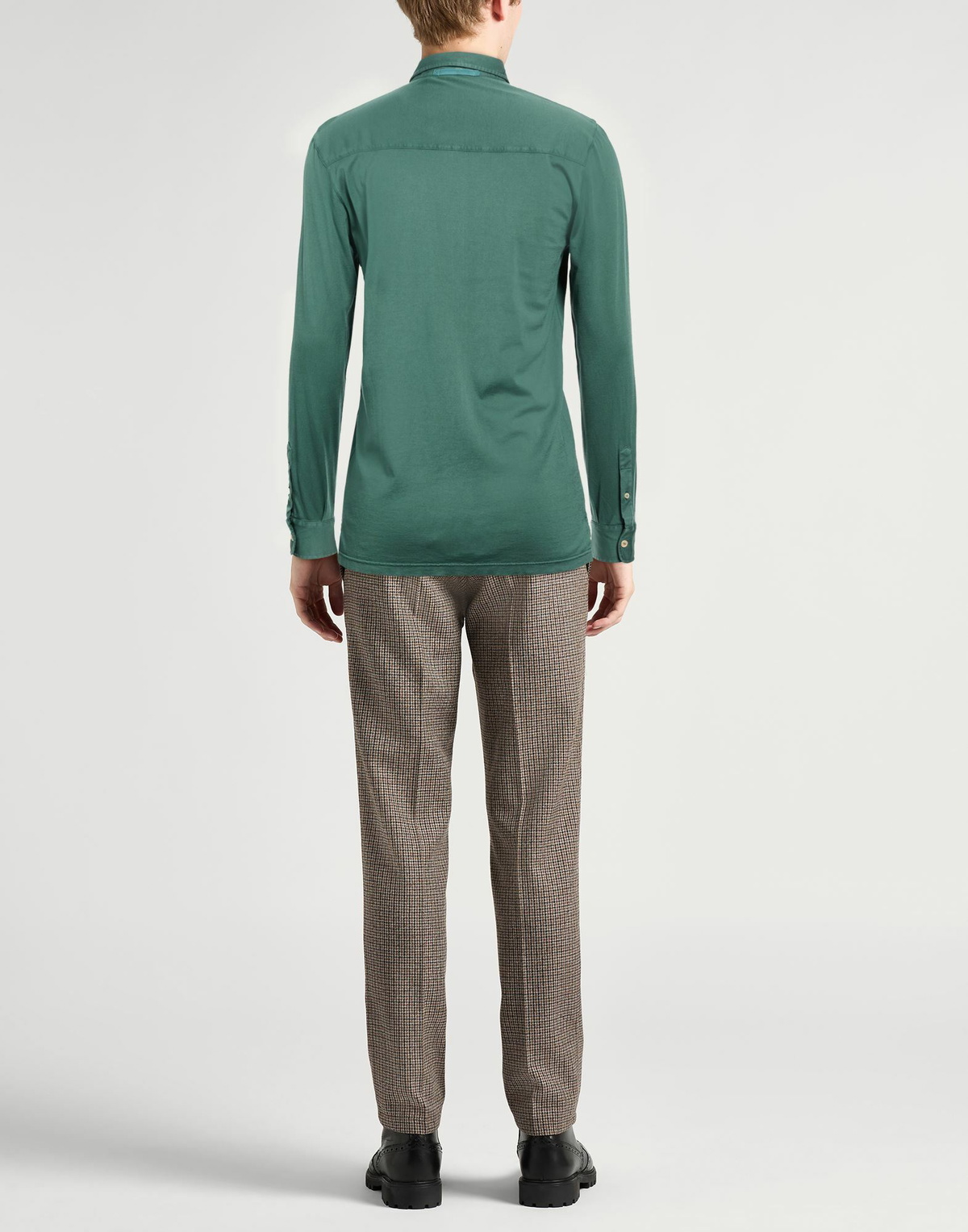 Fedeli Mens Shirt Emerald in Green