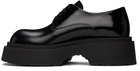 Emporio Armani Black Lace-Up Derbys