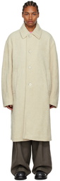 Dries Van Noten Off-White Teddy Coat