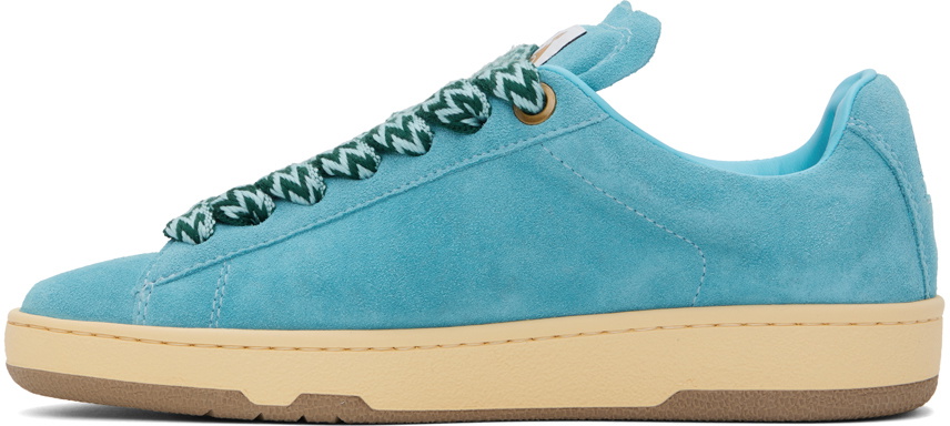 Lanvin Blue Suede Curb Lite Sneakers Lanvin