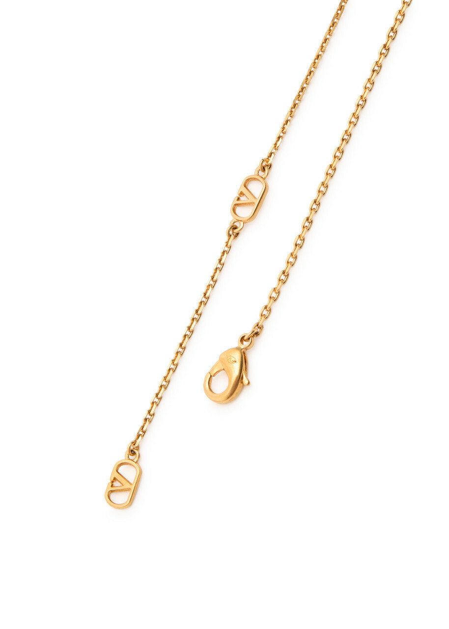 Valentino Chez Enamalled Necklace - Gold - One Size