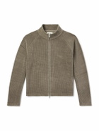 mfpen - Leisure Cotton Zip-Up Sweater - Brown
