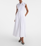 Gabriela Hearst Durand belted linen shirt dress