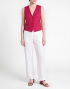 P. a.r. o.s. h. Womens Tailored Vest in Garnet