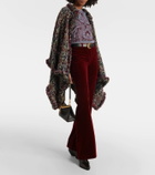 Etro Wool-blend tweed poncho