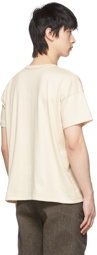 Taiga Takahashi Beige Cotton T-Shirt