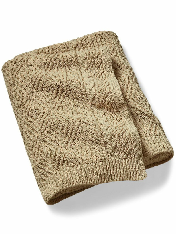 Photo: Ralph Lauren Home Brown Owen Cable-Knit Throw