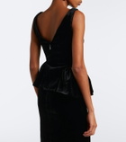 Roland Mouret Peplum velvet top