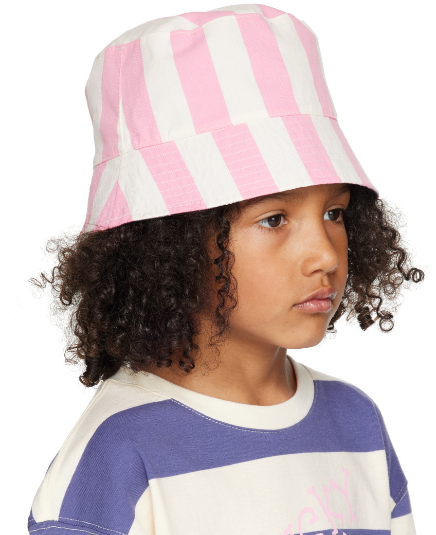 Luckytry Kids Navy & Pink Reversible Bucket Hat