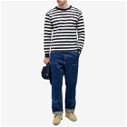 Human Made Men's Long Sleeve Striped T-Shirt in Navy