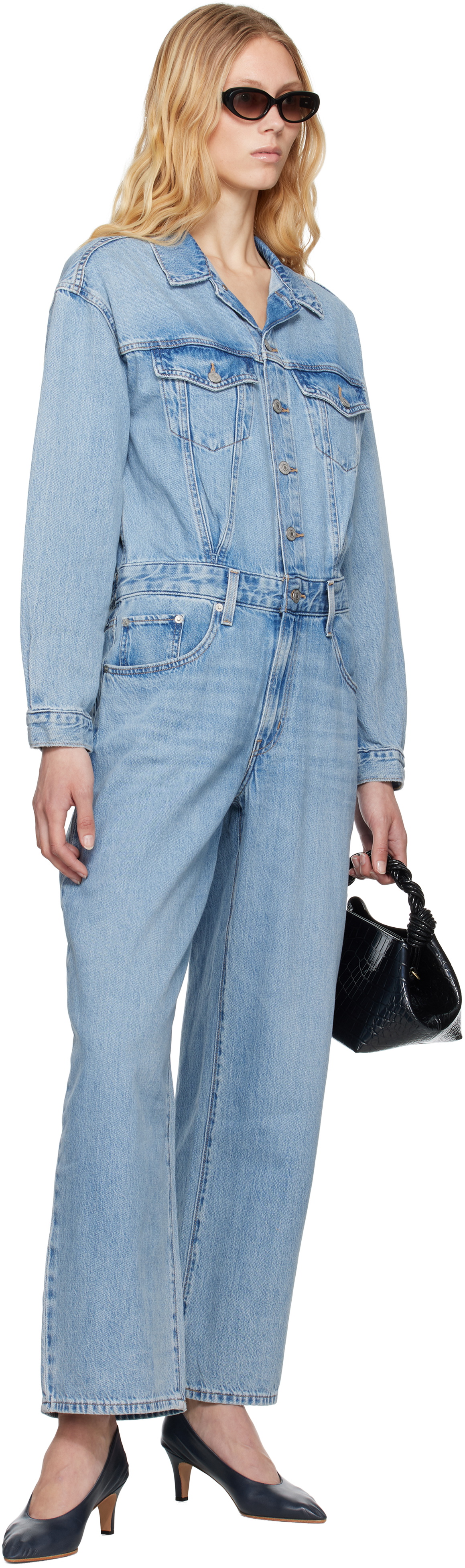 Levi's Blue Baggy Denim Jumpsuit
