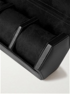 Rapport London - Vantage Leather Three-Watch Roll - Black