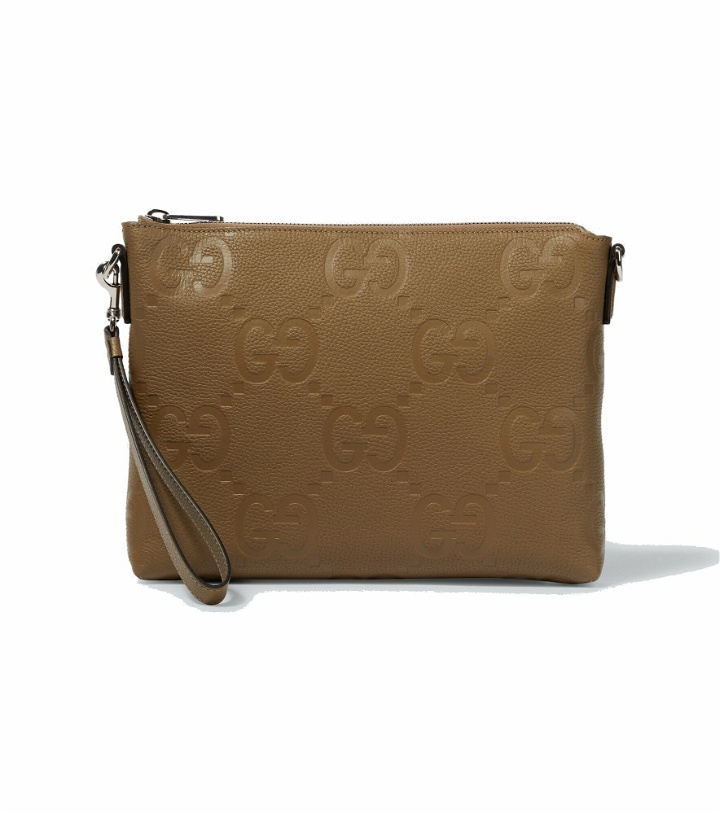Photo: Gucci - Jumbo GG Medium leather messenger bag