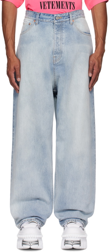 Photo: VETEMENTS Blue Baggy Jeans