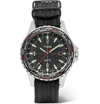 Timex - Navi World Time Stainless Steel and Nylon-Webbing Watch - Black