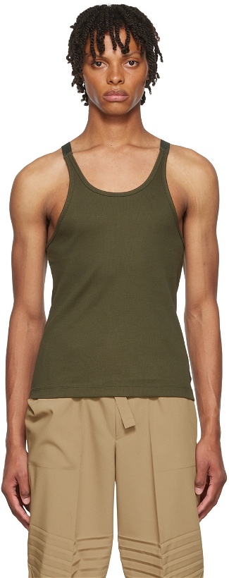 Photo: Dion Lee SSENSE Exclusive Green Tank Top