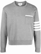 THOM BROWNE - 4bar Cotton Jumper