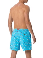 MC2 Saint Barth Man Lightweight Fabric Swim-shorts Lighting Micro Fantasy With Rooster Print