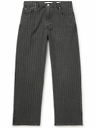 Our Legacy - Vast Straight-Leg Striped Jeans - Gray