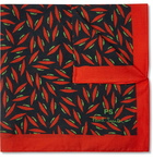 Paul Smith - Printed Cotton Pocket Square - Orange