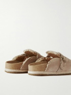 Polo Ralph Lauren - Turbach Shearling-Lined Suede Clogs - Neutrals