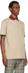 Gucci Beige GG Polo