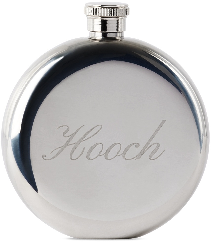 Photo: Tanner Fletcher Silver 'Hooch' Engraved Flask
