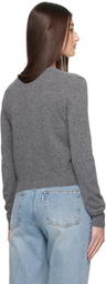 Dunst Gray Essential Crewneck Knit Cardigan
