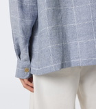Ralph Lauren Purple Label Checked linen jacket