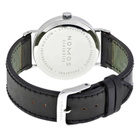 Nomos Tangente Galvanized White Dial Black Leather Mens Watch 101