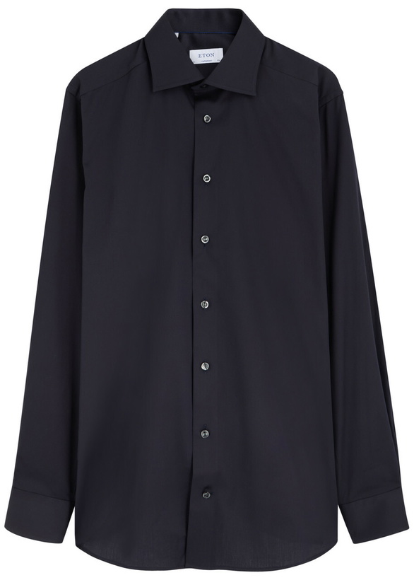 Photo: Eton Cotton-twill Shirt Navy