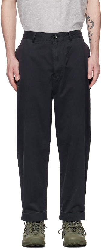 Photo: Barbour Navy Baker Trousers