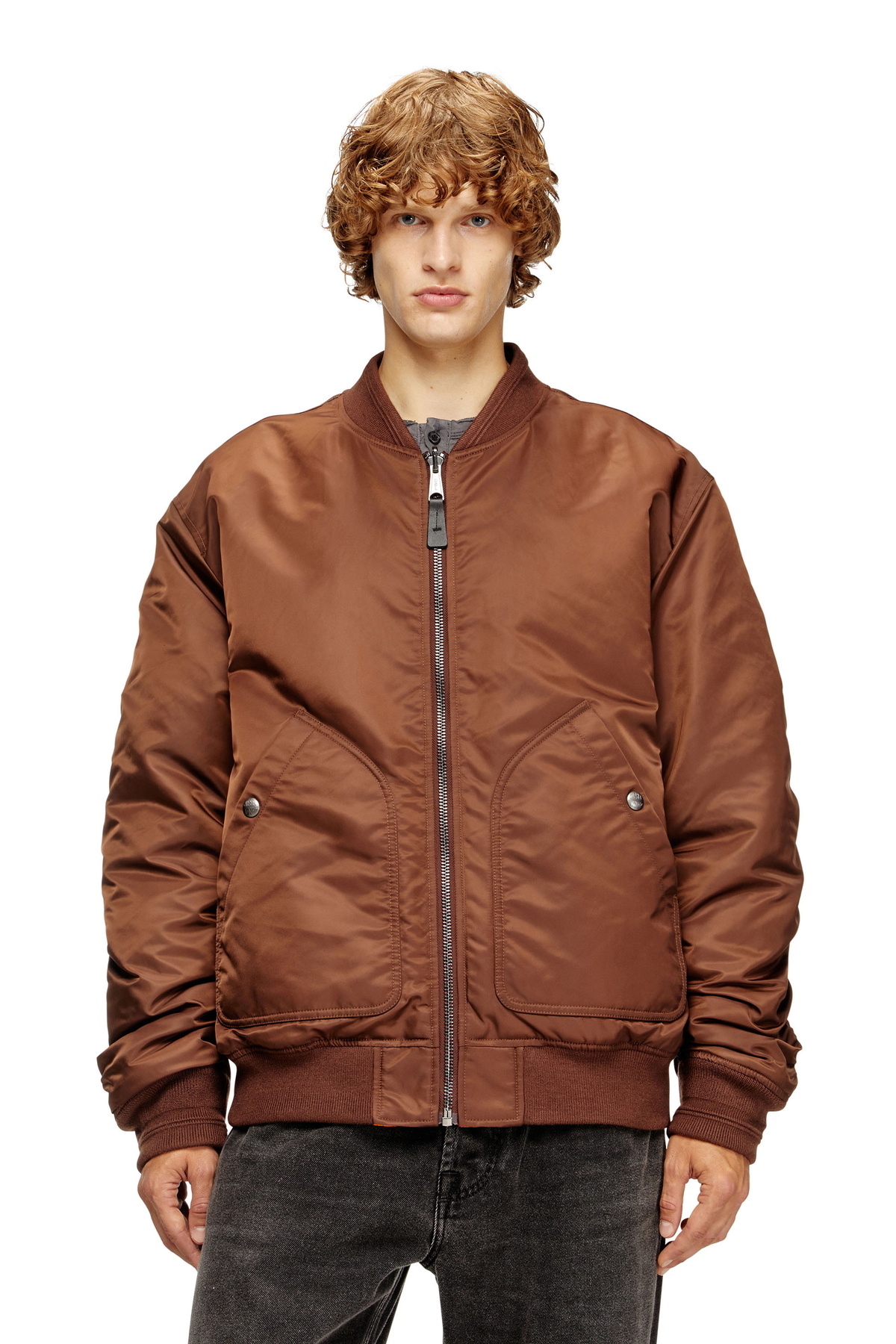 Diesel Black L-Franz-Patch Bomber Jacket Diesel