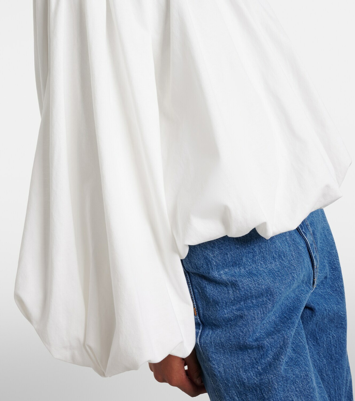Dorothee Schumacher Soft Volume cotton poplin off-shoulder top