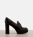 Gianvito Rossi Patent leather loafer pumps