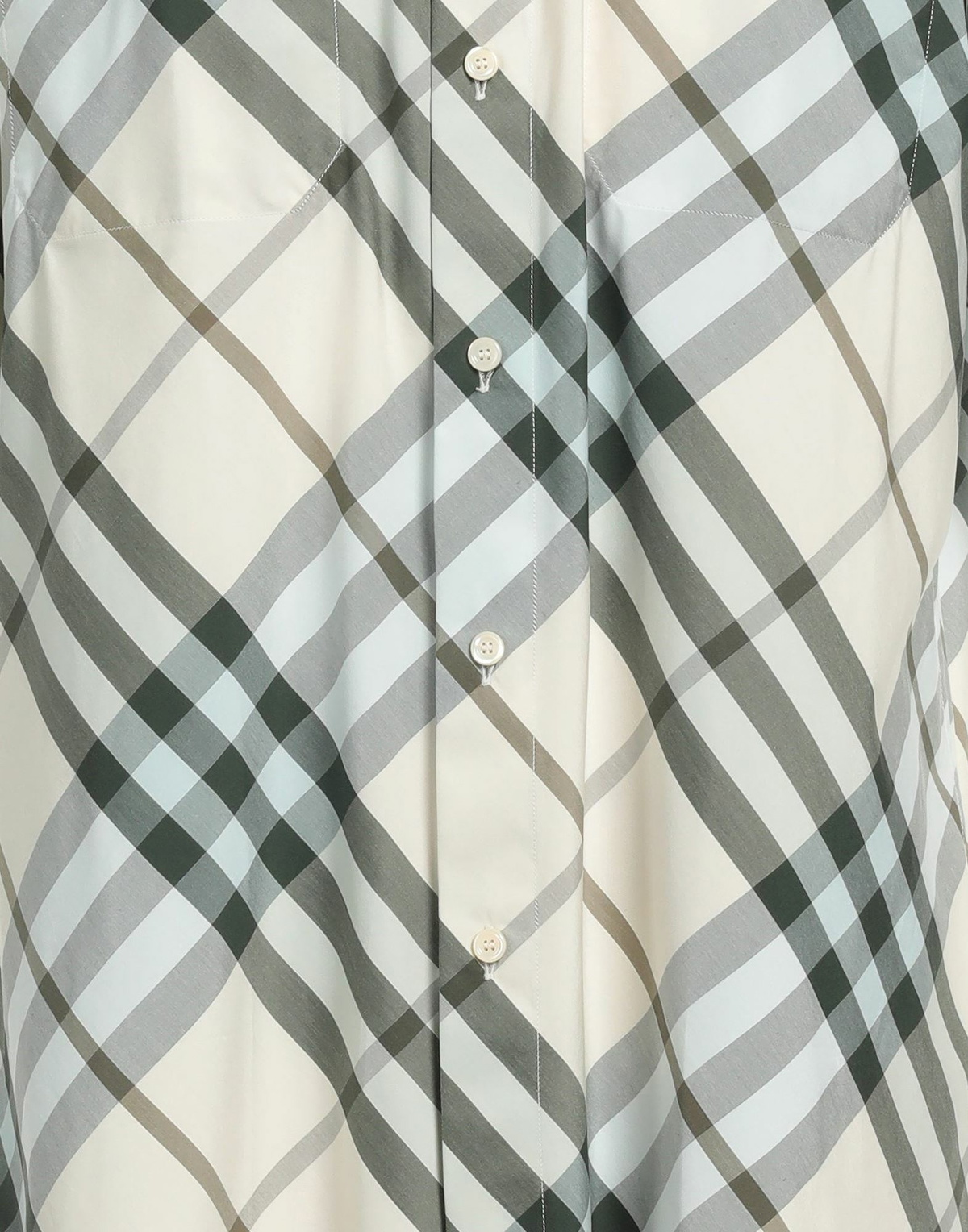 Burberry Mens Shirt Dark in Green