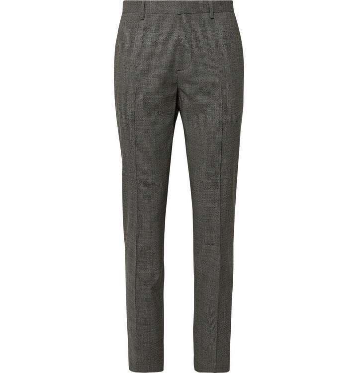 Photo: Theory - Black Mayer Slim-Fit Stretch-Wool Suit Trousers - Gray