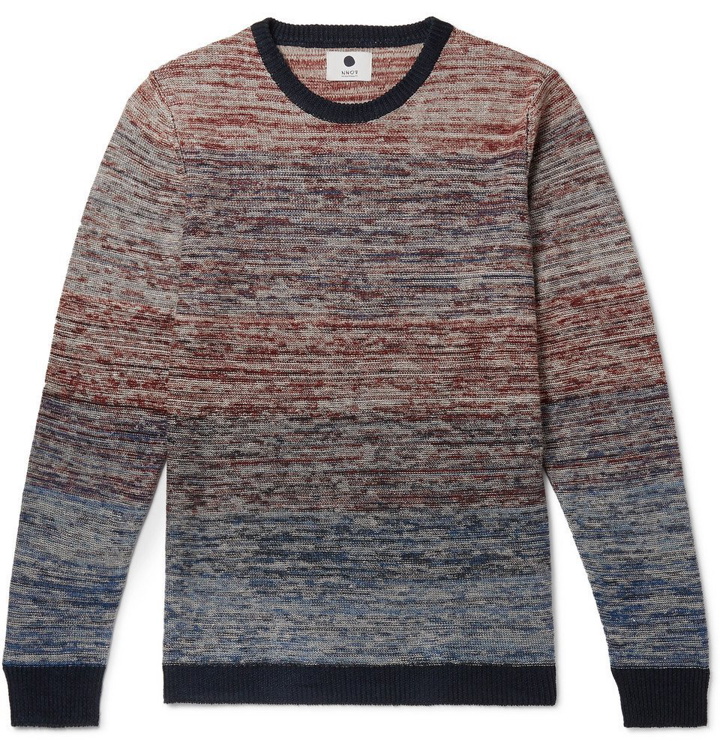 Photo: NN07 - Slim-Fit Space-Dyed Linen Sweater - Multi