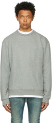John Elliott Grey Oversized Pullover Sweatshirt