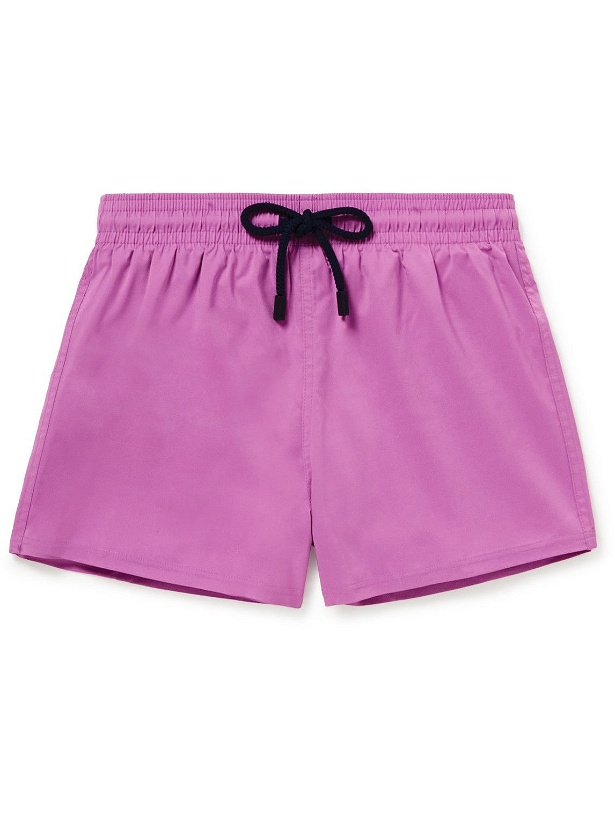 Photo: Vilebrequin - Man Slim-Fit Short-Length Swim Shorts - Purple