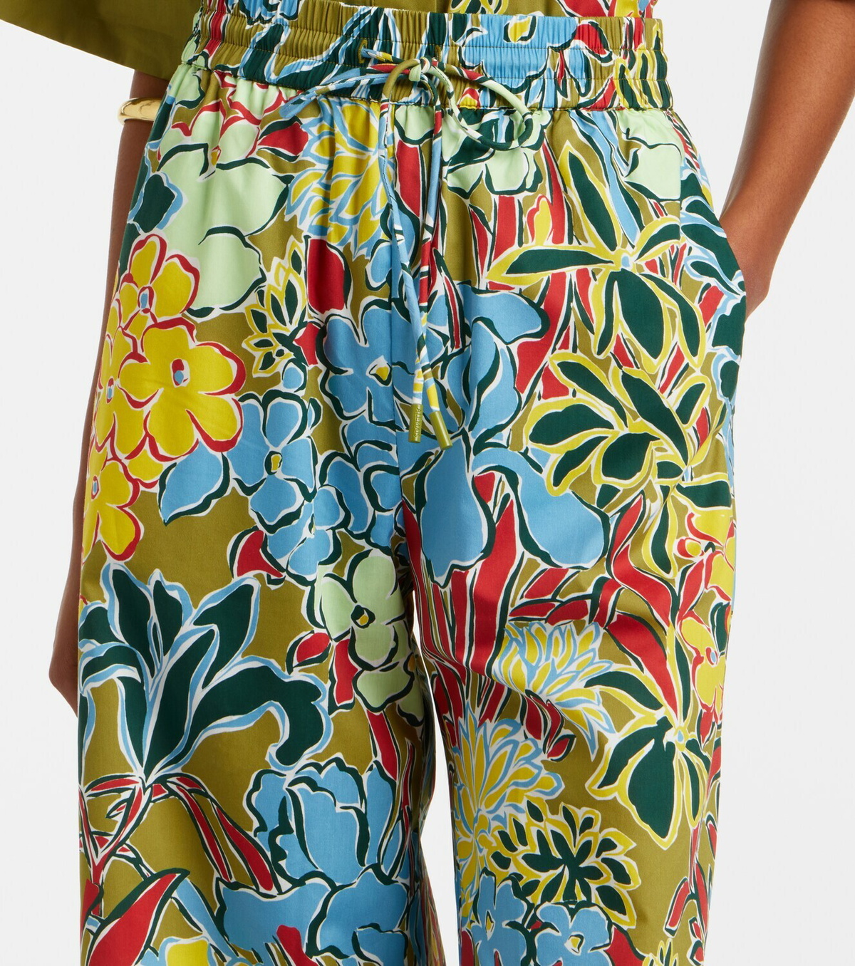 Alémais Solstice cotton-blend wide-leg pants