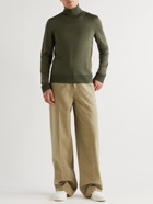 The Row - Emile Wool and Silk-Blend Rollneck Sweater - Green