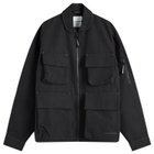 and wander C/PE Twill Field Jacket in Black