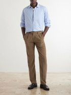 Massimo Alba - Genova Striped Cotton-Poplin Shirt - Blue