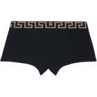 Versace Two-Pack Black Cotton-Jersey Boxer Briefs