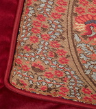 Etro Embroidered cotton-blend cushion