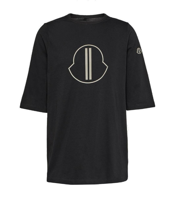 Photo: Moncler Genius x Rick Owens logo cotton jersey T-shirt