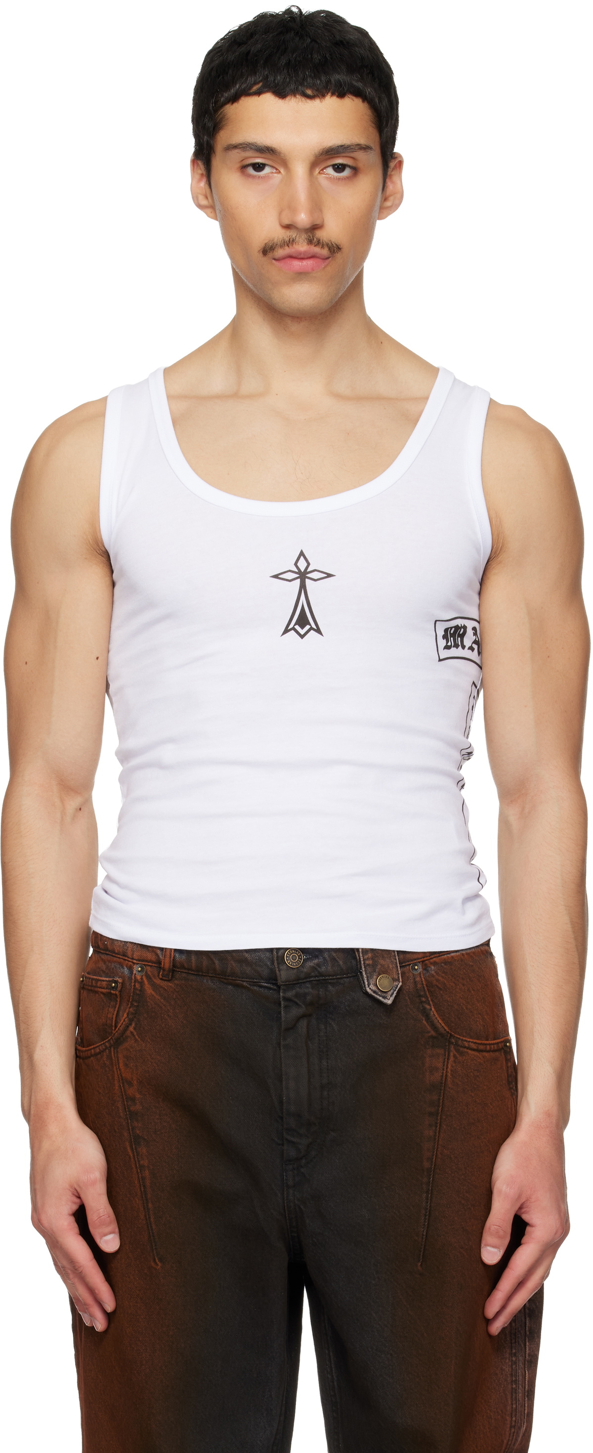 EGONlab White Breizh Tank Top